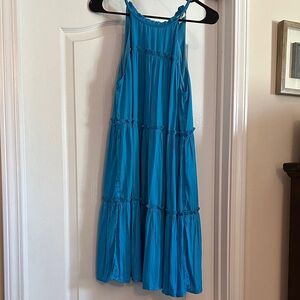 mittoshop Teal Tiered Midi Dress